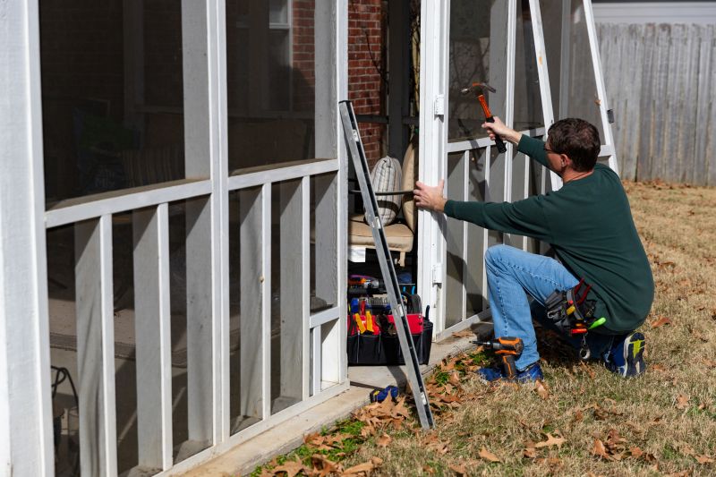 Screened In Porch Installation detail
